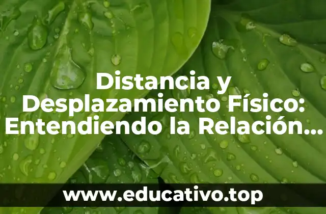 Distancia y Desplazamiento Físico: Entendiendo la Relación entre Movimiento y Espacio