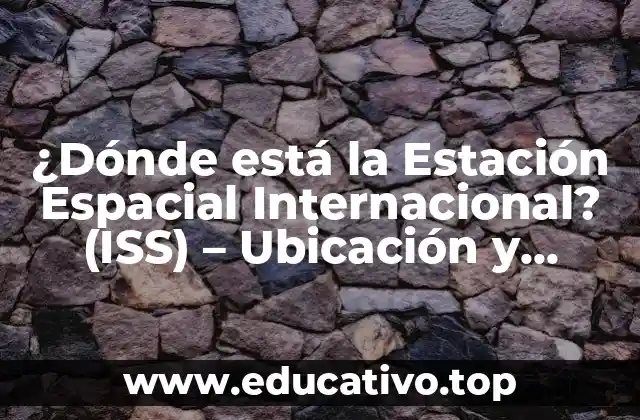 ¿Dónde está la Estación Espacial Internacional? (ISS) – Ubicación y Trayectoria