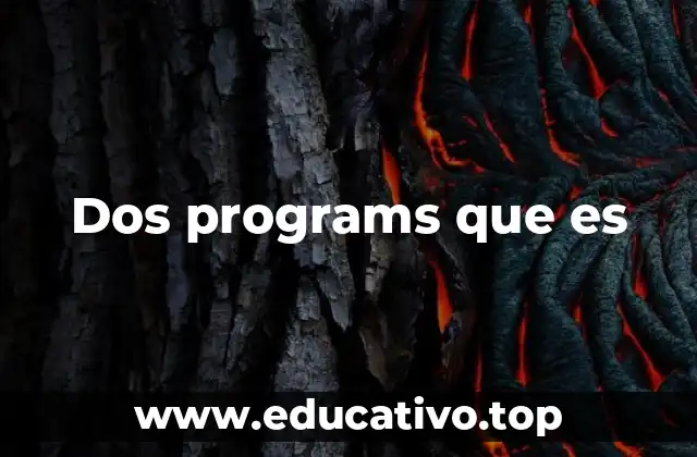 Dos programs que es