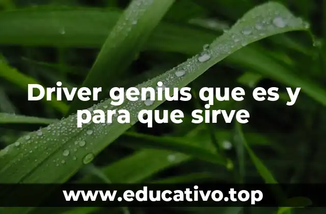 Driver genius que es y para que sirve