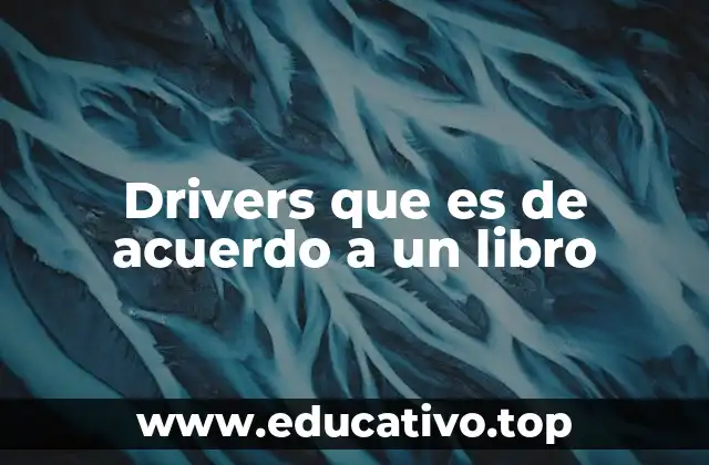 Drivers que es de acuerdo a un libro