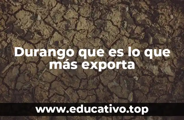 Durango que es lo que más exporta
