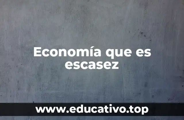 El papel de la escasez en la toma de decisiones económicas