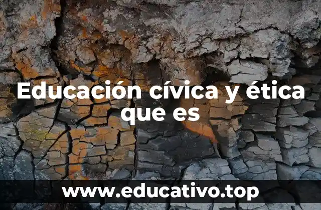 Educación cívica y ética que es