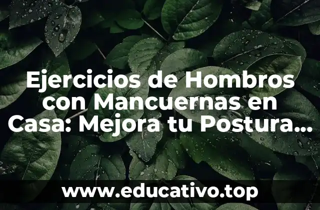 Ejercicios de Hombros con Mancuernas en Casa: Mejora tu Postura y Fuerza