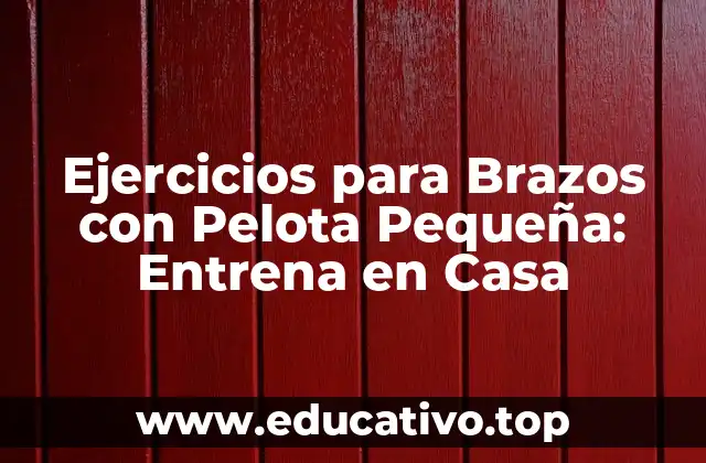 Ejercicios para Brazos con Pelota Pequeña: Entrena en Casa