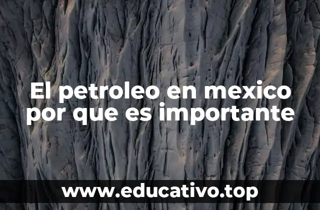 El petroleo en mexico por que es importante