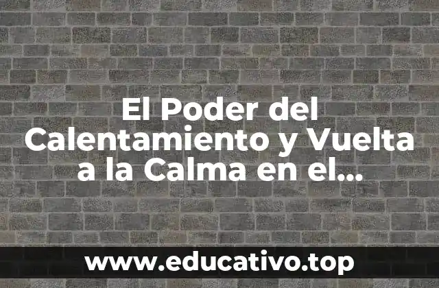 El Poder del Calentamiento y Vuelta a la Calma en el Entrenamiento Físico