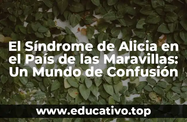 El Síndrome de Alicia en el País de las Maravillas: Un Mundo de Confusión