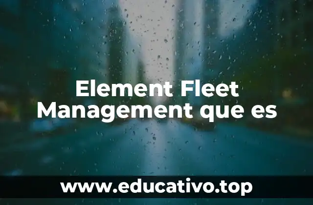 Element Fleet Management que es