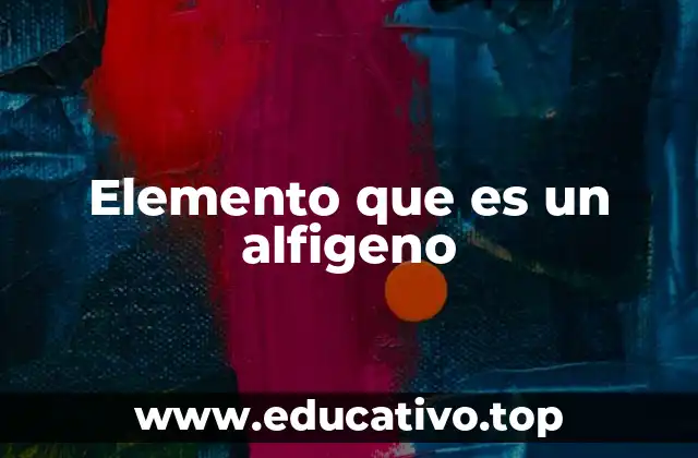 Elemento que es un alfigeno