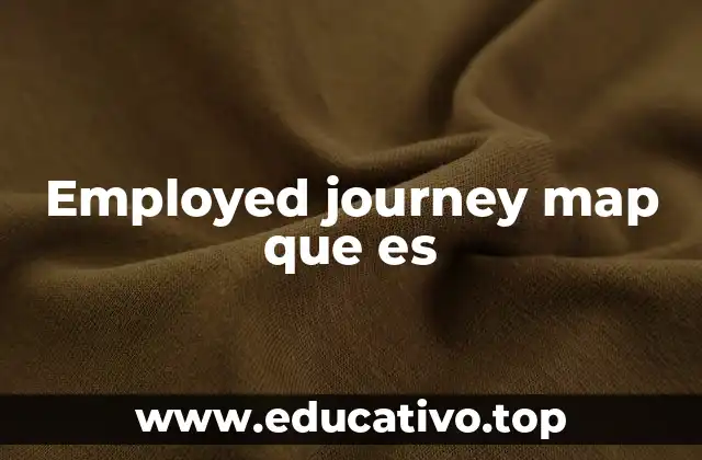 Employed journey map que es