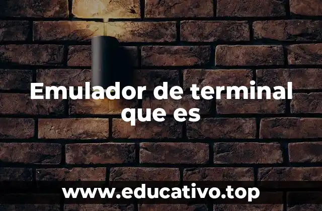 Emulador de terminal que es