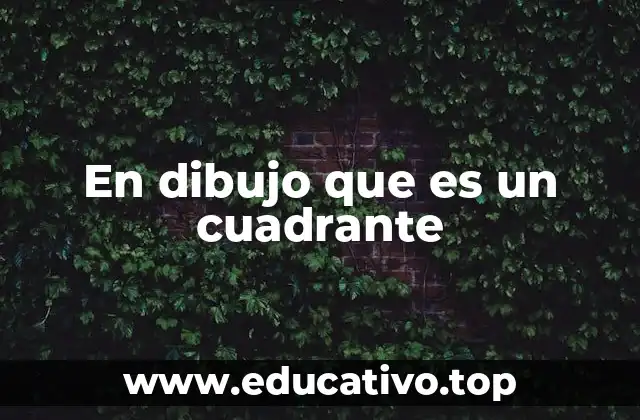 En dibujo que es un cuadrante