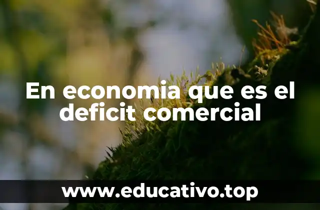 En economia que es el deficit comercial