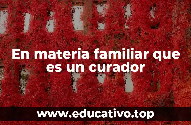 La importancia del curador en situaciones familiares complejas