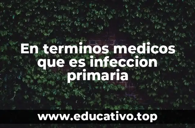 En terminos medicos que es infeccion primaria