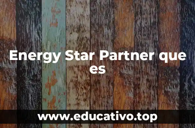 Energy Star Partner que es