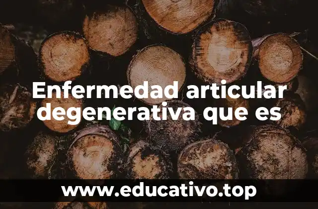 Causas y factores de riesgo de la degeneración articular