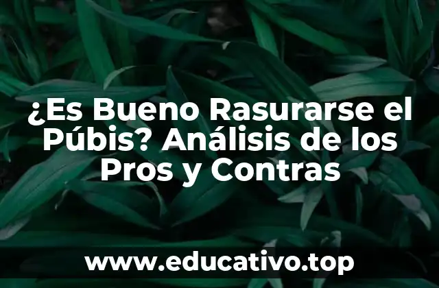 ¿Es Bueno Rasurarse el Púbis? Análisis de los Pros y Contras