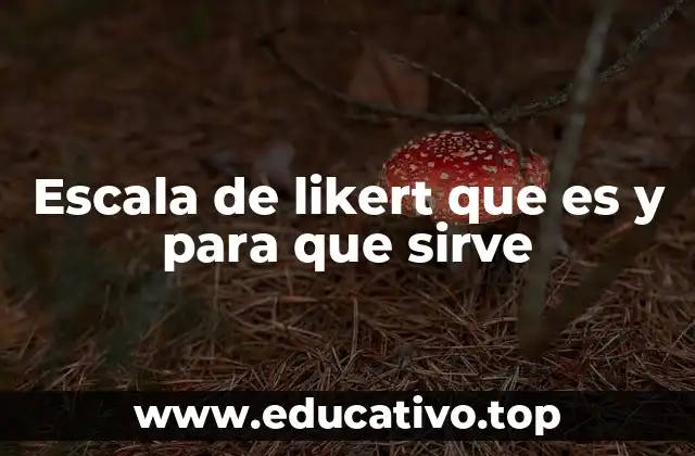 Escala de likert que es y para que sirve