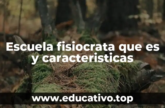 Escuela fisiocrata que es y caracteristicas