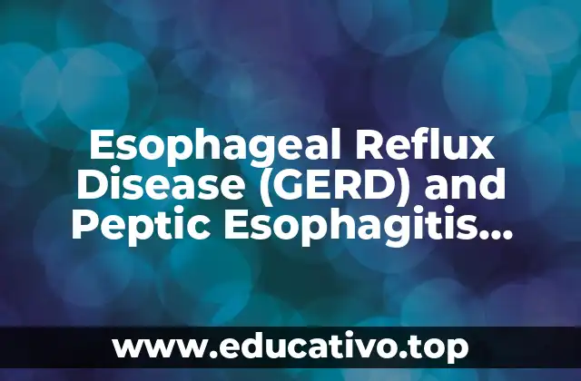 Esophageal Reflux Disease (GERD) and Peptic Esophagitis Grade B of Los Angeles: Understanding the Condition
