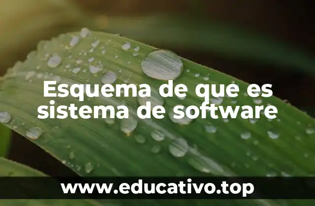 Esquema de que es sistema de software