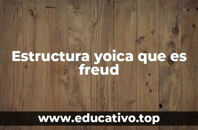 Estructura yoica que es freud