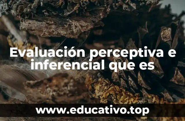 Evaluación perceptiva e inferencial que es