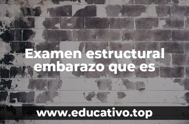 Examen estructural embarazo que es