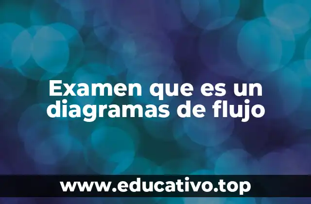 Examen que es un diagramas de flujo
