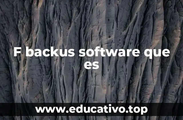 F backus software que es