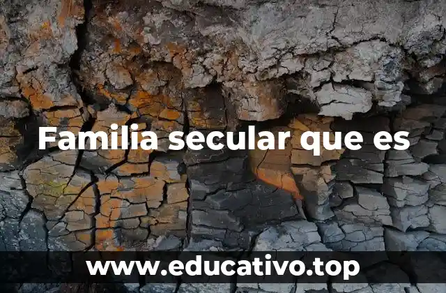 Familia secular que es