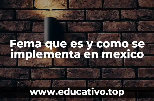 Fema que es y como se implementa en mexico