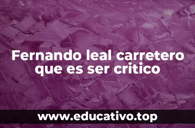 La importancia de la crítica en la sociedad contemporánea