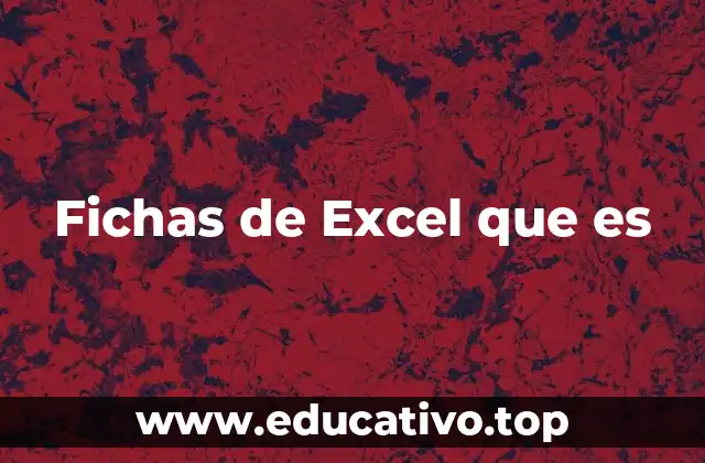 Fichas de Excel que es