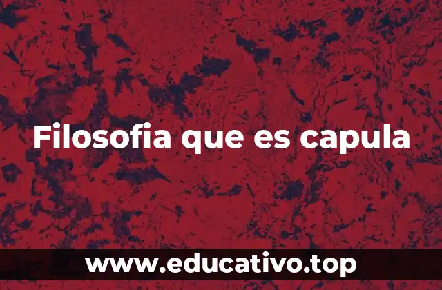 Filosofia que es capula