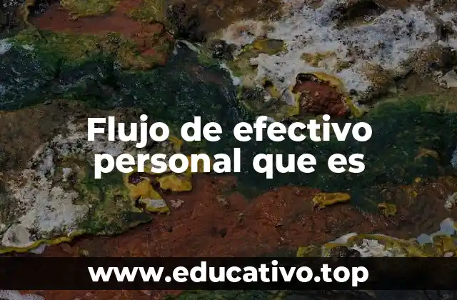 Flujo de efectivo personal que es