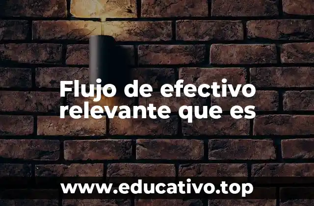 Flujo de efectivo relevante que es