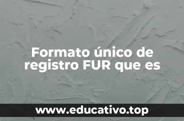 Cómo funciona el proceso de registro con el FUR