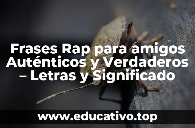 Frases Rap para amigos Auténticos y Verdaderos – Letras y Significado