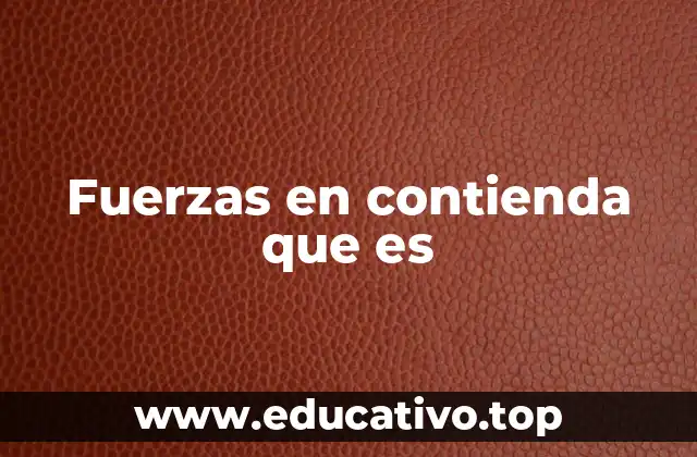 Fuerzas en contienda que es