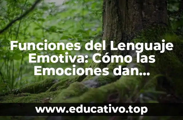 Funciones del Lenguaje Emotiva: Cómo las Emociones dan Significado al Lenguaje