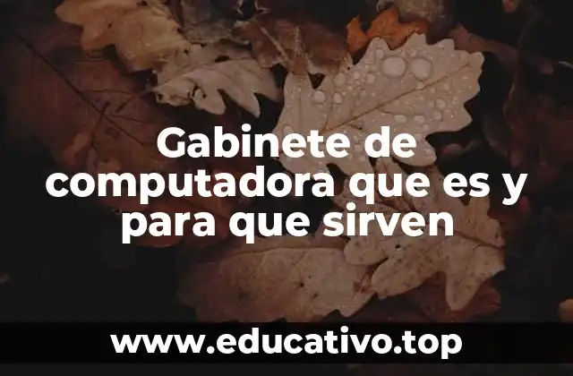Gabinete de computadora que es y para que sirven