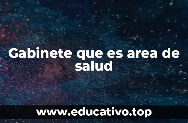 Gabinete que es area de salud