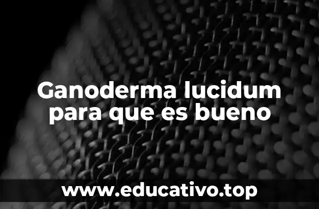 Ganoderma lucidum para que es bueno