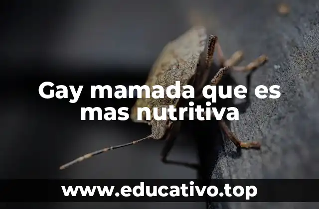 Gay mamada que es mas nutritiva