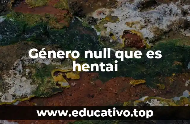 Género null que es hentai