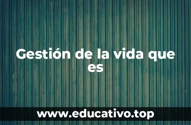 Cómo la vida puede ser organizada para mayor bienestar